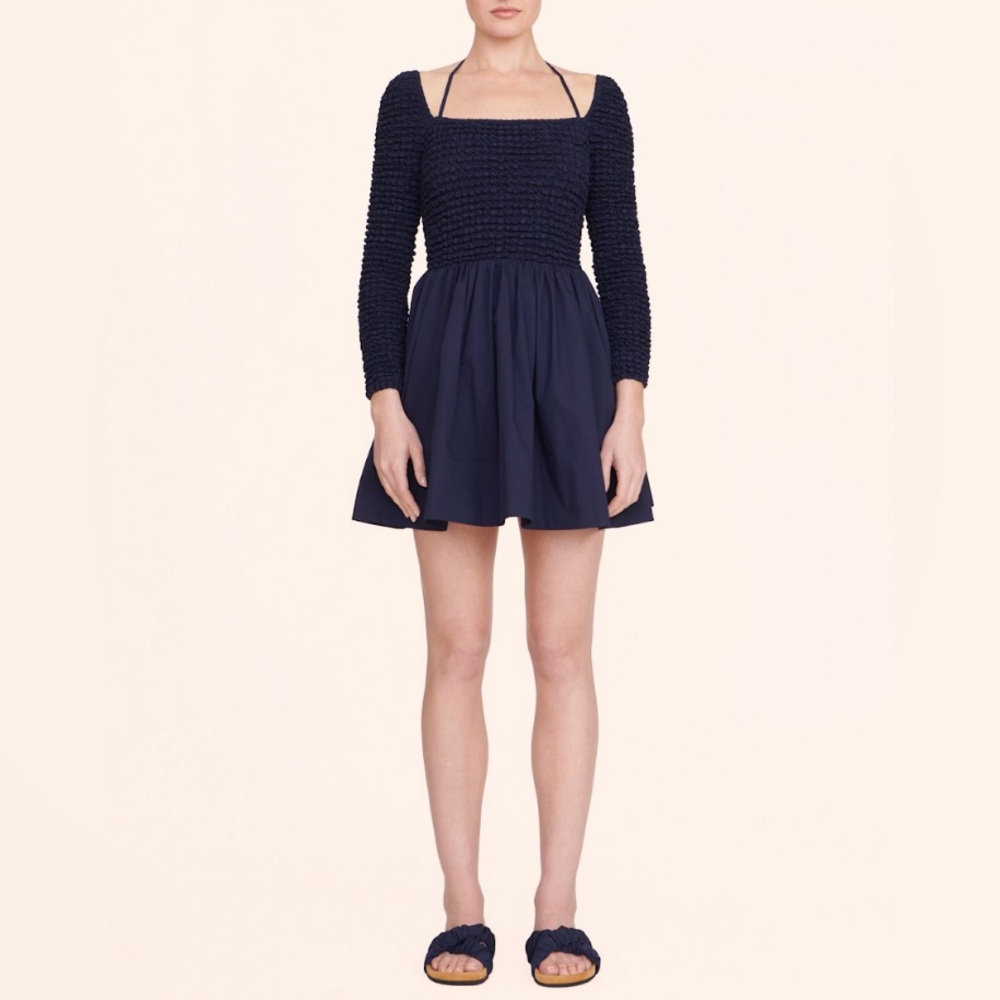 STAUD Cassidy Navy Blue dress size Small